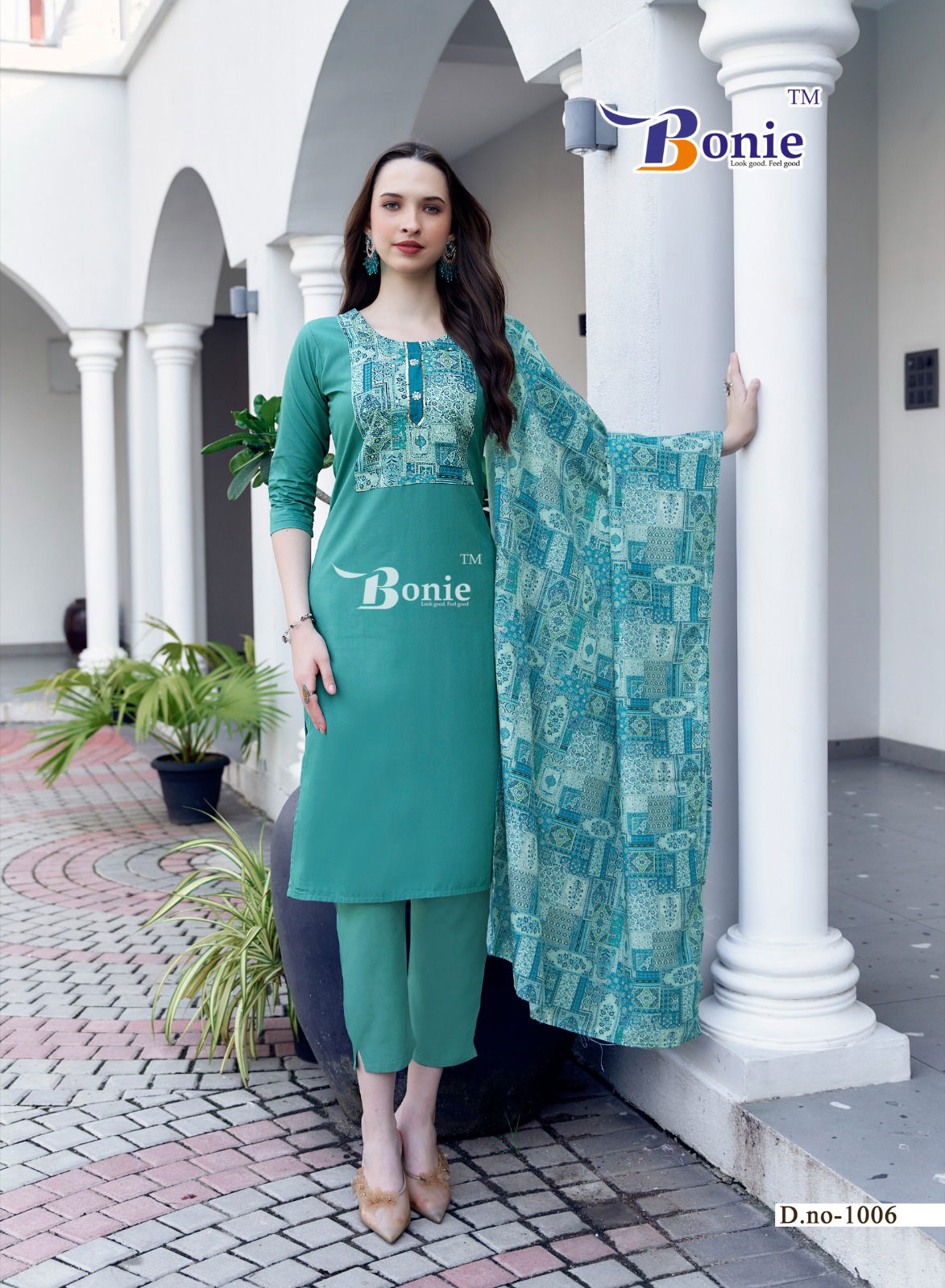 Divya Vol 1 By Bonie Heavy Rayon Stylish Kurti With Bottom Dupatta Wholesale Online